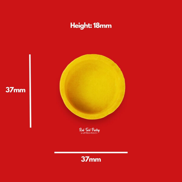 37 mm BANANA YELLOW Straight-Edge Mini Tartlet - Image 2