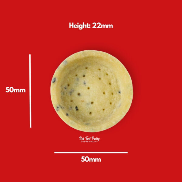 50 mm BLACK SESAME Straight-Edge Tartlet - Image 2