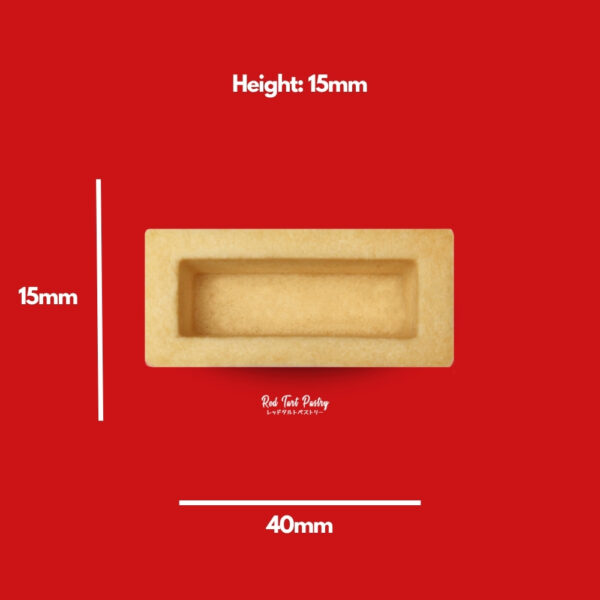 40 mm RECTANGLE Straight-Edge Mini Tartlet - Image 2