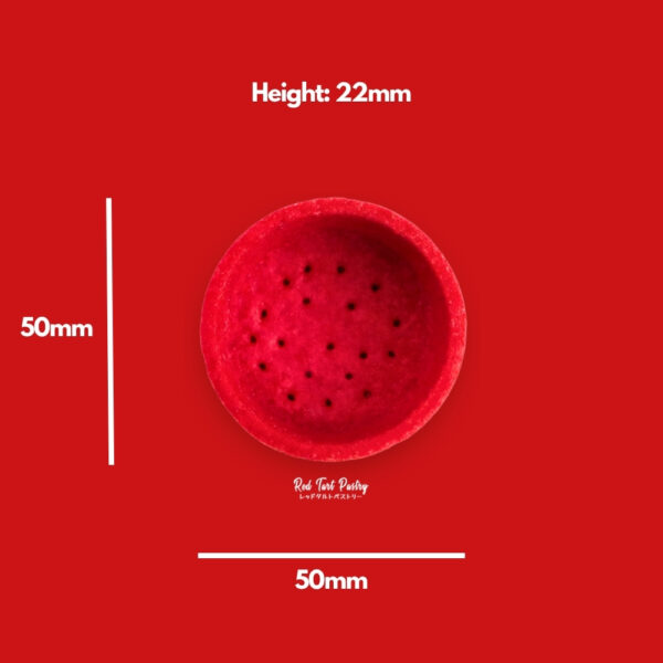 50 mm RASPBERRY RED Straight-Edge Tartlet - Image 2