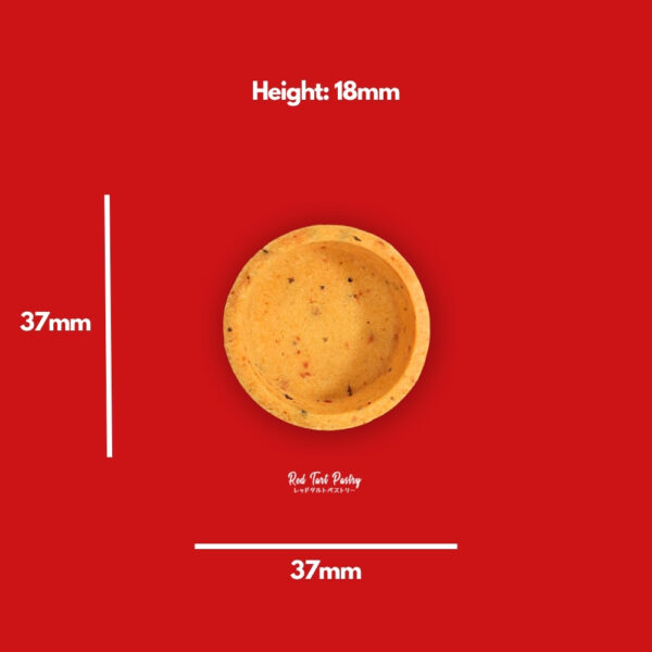 37 mm TOMATO-BASIL Straight-Edge Mini Tartlet - Image 2