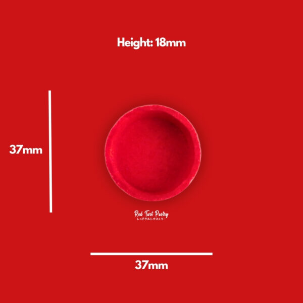 37 mm RASPBERRY RED Straight-Edge Mini Tartlet - Image 2