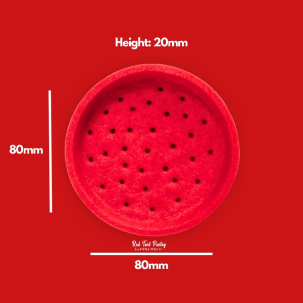 80 mm RED Straight-Edge Tartlet - Image 2