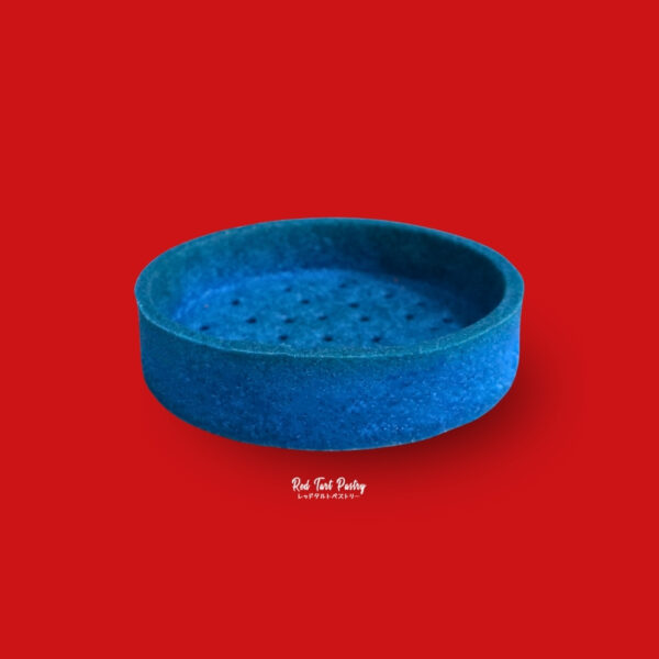 80 mm BLUEBERRY BLUE Straight-Edge Tartlet
