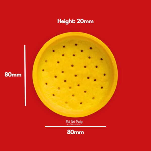 80 mm BANANA YELLOW Straight-Edge Tartlet - Image 2