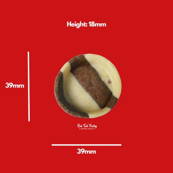 39 mm CHOCO-WHITE Straight-Edge Mini Tartlet - Image 2